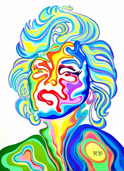 MARILYN MONROE  - a Paint Artowrk by IRIS-FLUIDISM 